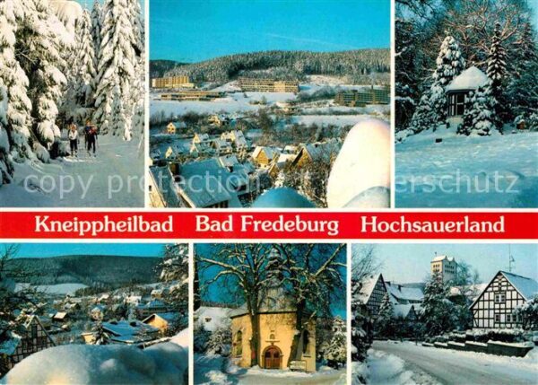 Bad Fredeburg Kirche Fachwerkhaüser Panorama