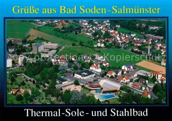 Bad Soden-Salmuenster Fliegeraufnahme Thermal-Sole und Stahlb
