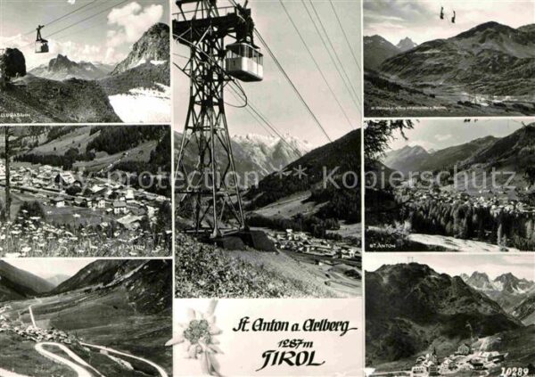 St Anton Arlberg Seilbahn Panorama