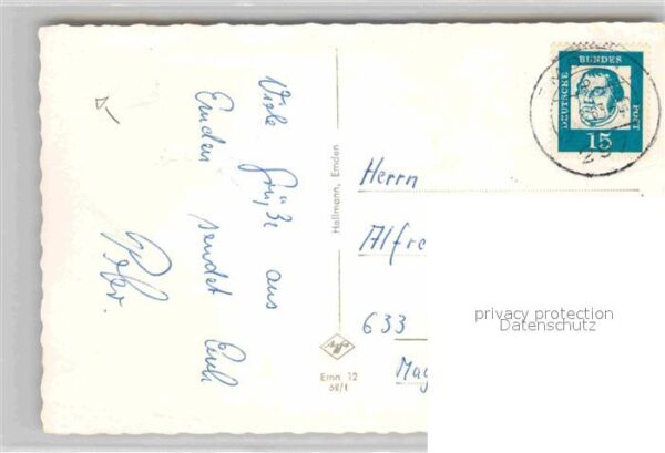 Emden Ostfriesland Seeschleuse Hafen Mole Krankenhaus – Bild 2
