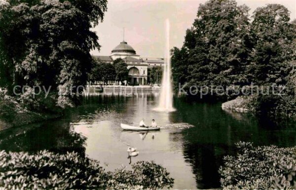 Wiesbaden Kurhaus Kurpark Fontäne