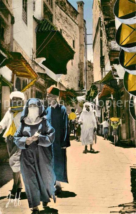 Fes Fez Maroc Rue en Medina de Fes