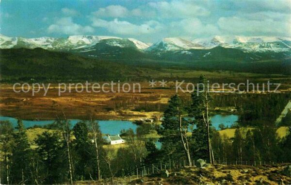 Aviemore The Snow Capped Cairngorm Mountains