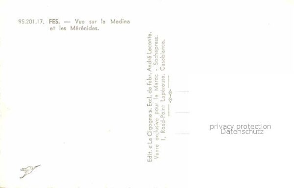 Fes Fez Maroc Vue sur la Medina et les Merenides – Bild 2