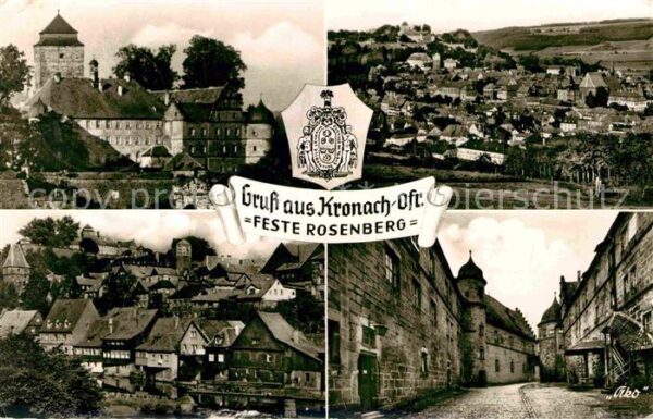 Kronach Oberfranken Festung Rosenberg Panorama