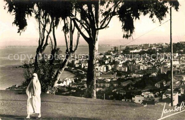 Alger Algerien Vue prise de Notre Dame d_Afrique