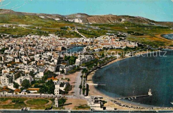 Bizerte Vue aerienne La Ville La Plage Boulevar