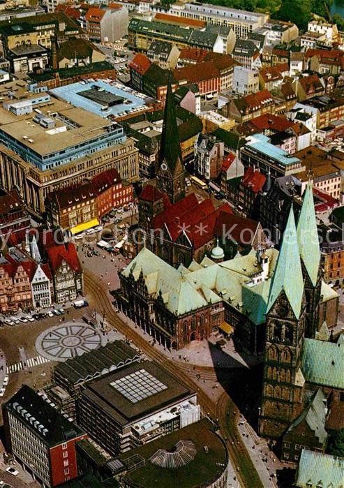Bremen Marktplatz Fliegeraufnahme