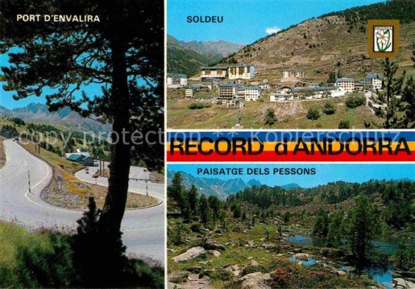 Valls d Andorra Port d_Envalira Soldeu Paisatge dels Pe
