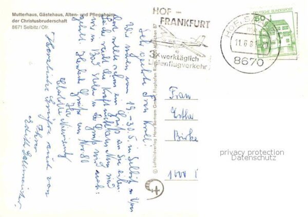 Selbitz Oberfranken Mutterhaus der Christusbruderschaft Fli – Bild 2