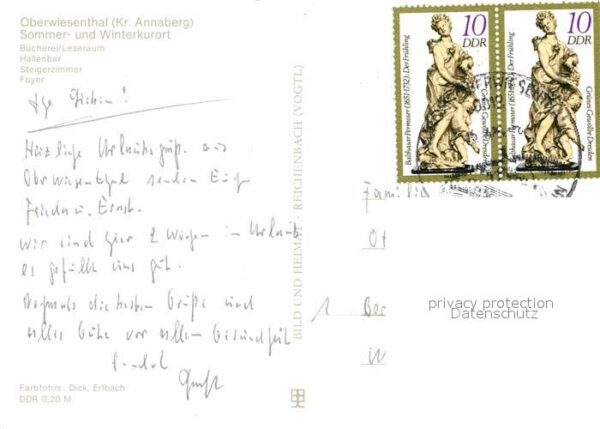 Oberwiesenthal Erzgebirge FDGB Erholungsheim Bücherei Leseraum Ha – Bild 2