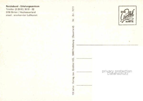 Brilon Reichsbund Erholungszentrum Foyer Halle – Bild 2