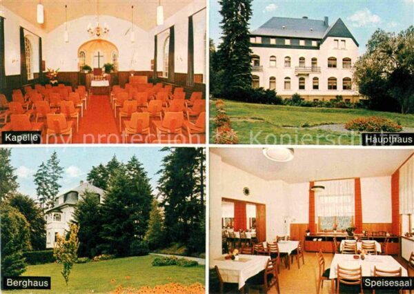 Siegen Westfalen Erholungsheim Patmos Kapelle Haupthaus