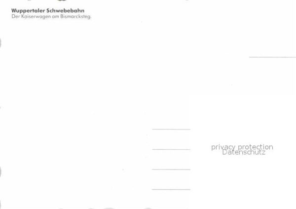 Wuppertal Schwebebahn Kaiserwagen am Bismarcksteg – Bild 2