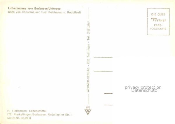 Konstanz Bodensee Fliegeraufnahme mit Insel Reichenau und – Bild 2