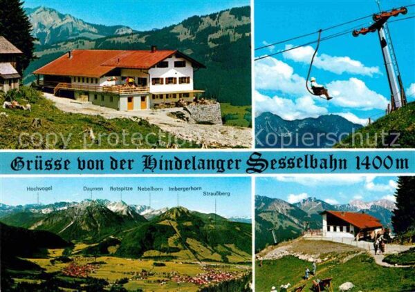 Hindelang Hindelanger Seilbahn Berg Cafe und Rest