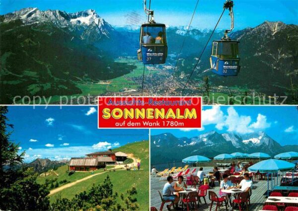 Garmisch-Partenkirchen Aussichts Restaurant Sonnenalm Seilbahn