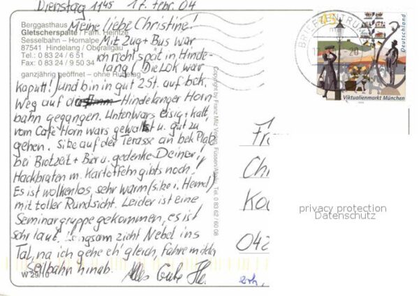 Hindelang Berggasthaus Gletscherspalte – Bild 2