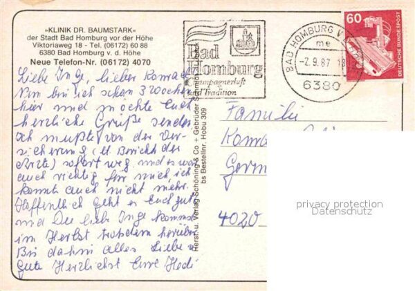 Bad Homburg Klinik Dr Baumstark Speisesaal Hallenba – Bild 2