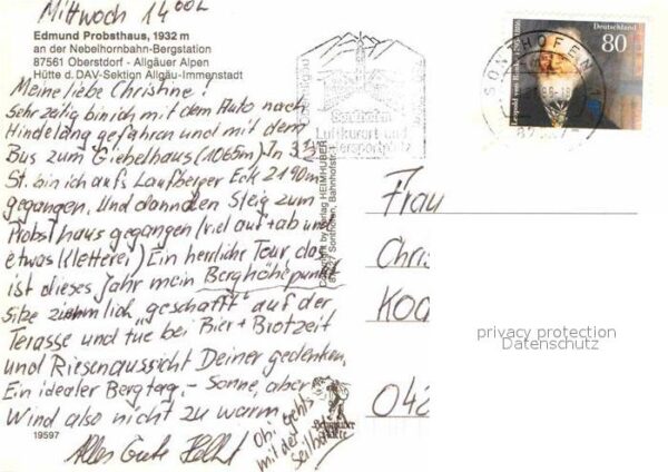 Oberstdorf Edmund Probst Haus Nebelhorn Bergstatio – Bild 2