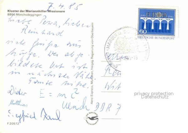 Moenchsdeggingen Kloster der Mariannhiller Missionare Fl – Bild 2