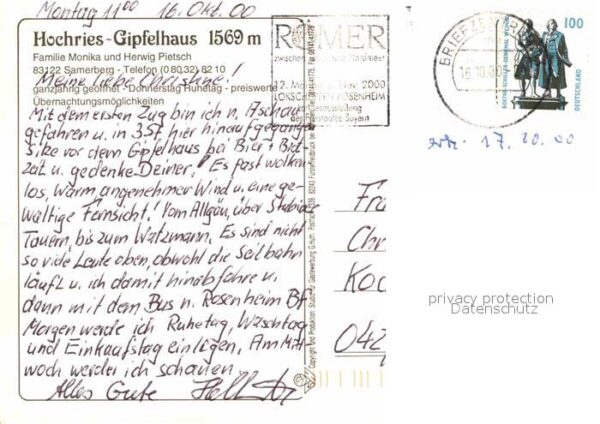 Samerberg Hochries Gipfelhaus Gipfelkreuz Grossgl – Bild 2