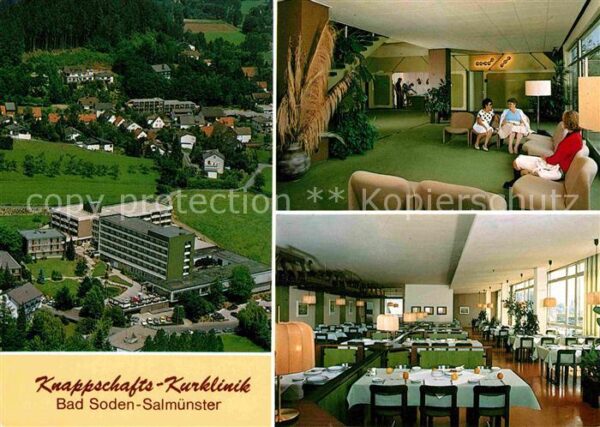 Bad Soden-Salmuenster Fliegeraufnahme Knappschafts Kurklinik