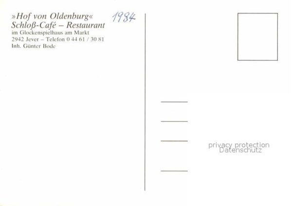 Jever Hof von Oldenburg Schloss Cafe im Glock – Bild 2