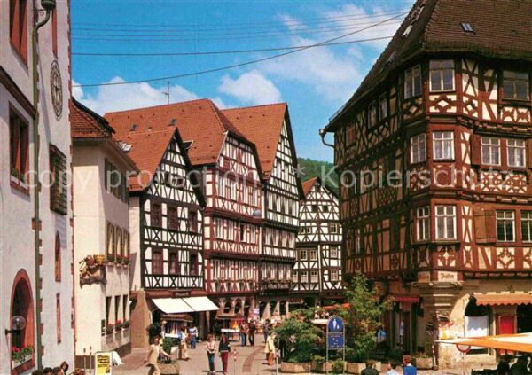 Mosbach Baden Hauptstrasse und Palmsches Haus Fachwer
