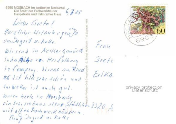 Mosbach Baden Hauptstrasse und Palmsches Haus Fachwer – Bild 2