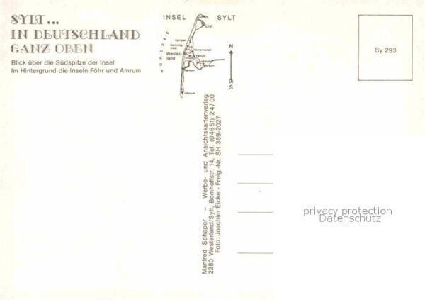 Sylt Fliegeraufnahme mit Föhr und Amrum – Bild 2