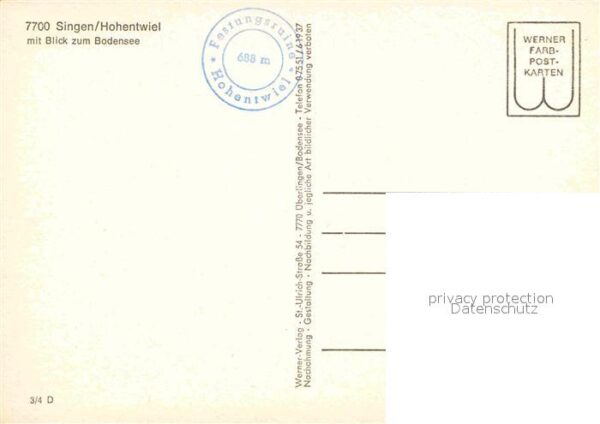 Singen Hohentwiel Fliegeraufnahme mit Bodensee – Bild 2