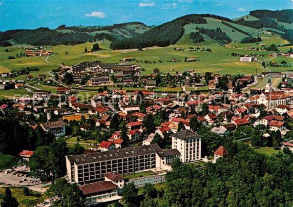 Oberstaufen Fliegeraufnahme mit Schlossbergklinik