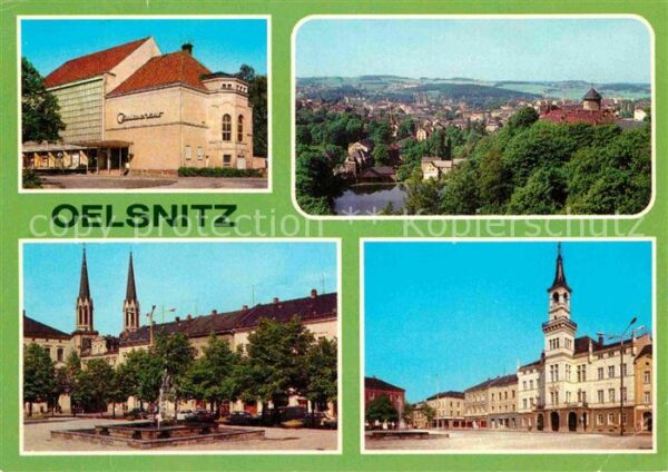 Oelsnitz Vogtland Kulturhaus Teilansicht Ernst Thälmann P
