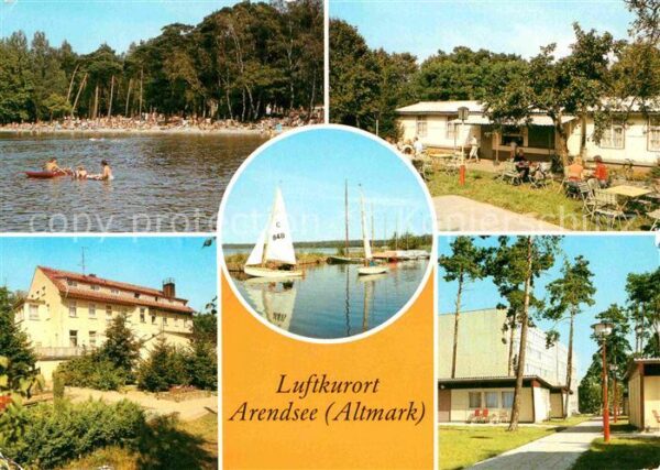 Arendsee Altmark Strandbad Kaffeegarten Seglerhafen FDGB