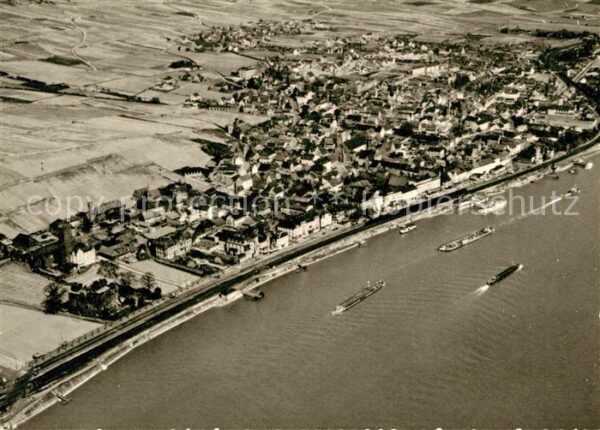 Ruedesheim Rhein Fliegeraufnahme