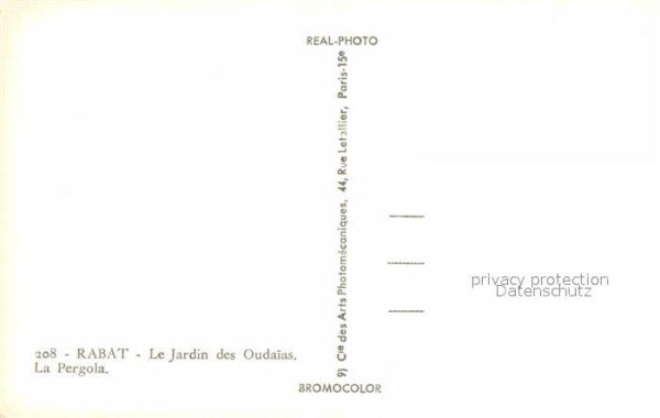 Rabat Marokko Jardin des Oudaias Pergola – Bild 2
