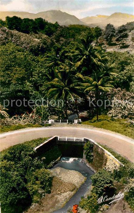 Capesterre Tournant de Route Landschaftspanorama