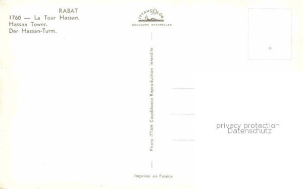Rabat Marokko La Tour Hassan Turm – Bild 2