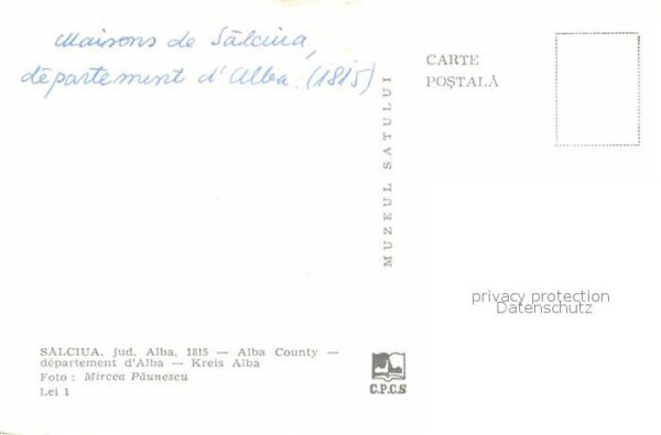 Salciua lud. Alba 1815 Alba County Departement – Bild 2