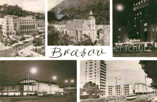 Brasso Brasov Kronstadt Teilansichten Hotel Kirche Gebäude Hoch