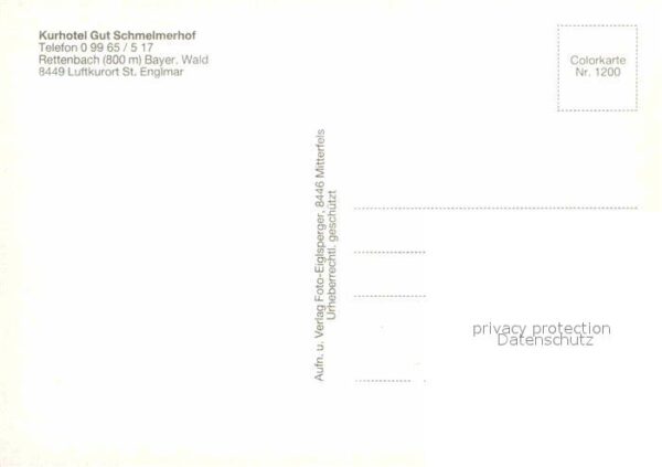 Rettenbach Sankt Englmar Kurhotel Gut Schmelmerhof – Bild 2