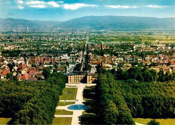 Schwetzingen Schlossgarten Fliegeraufnahme