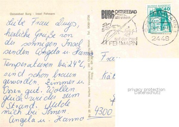 Burg Fehmarn Ostseebad Fliegeraufnahme – Bild 2