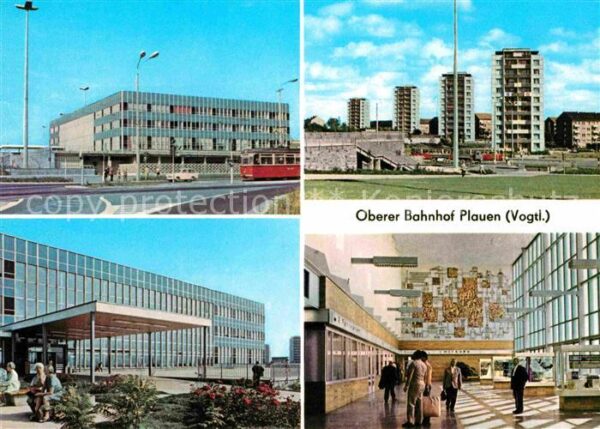 Plauen Vogtland Oberer Bahnhof Hochhäuser