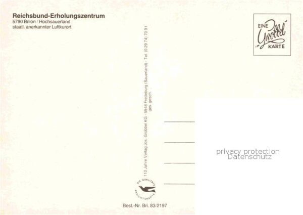 Brilon Reichsbund Erholungszentrum Luftkurort – Bild 2