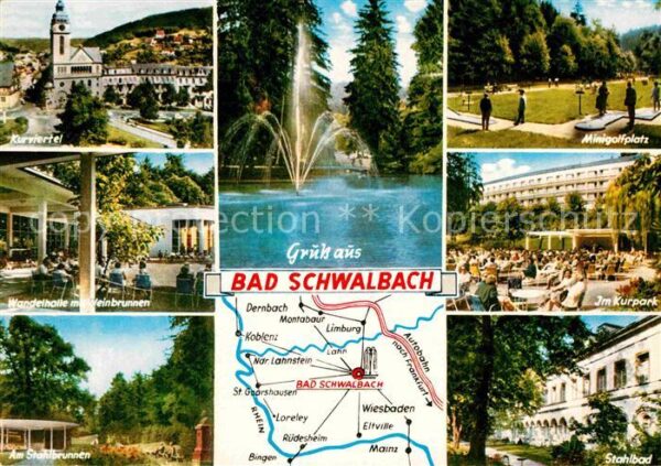 Bad Schwalbach Kurviertel Wandelhalle Weinbrunnen Stah