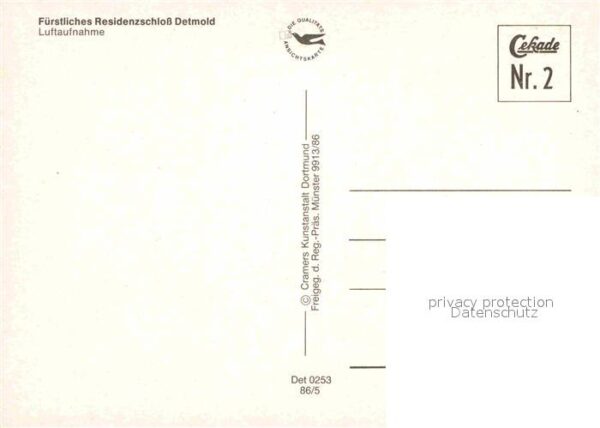 Detmold Fürstliches Residenzschloss Fliegeraufn – Bild 2