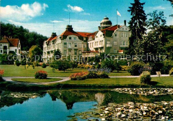 Bad Salzschlirf Badehof Seerosen Park Teich