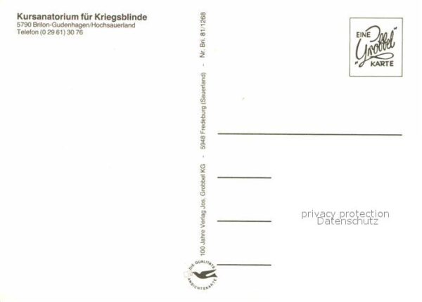 Gudenhagen Kursanatorium für Kriegsblinde – Bild 2